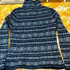 Ralph Lauren Black and Gray Lamb wool Sweater